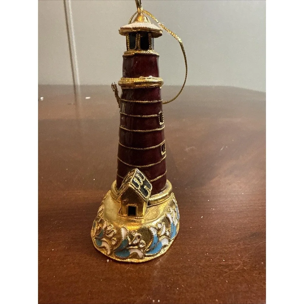 Vintage‎ Cloisonné Lighthouse Ornament Nautical